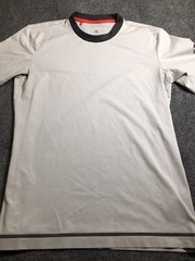Adidas Barricade Code Shirt Men’s M Gray Logo Stretch Athleticwear