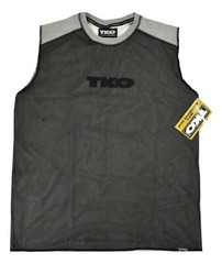 TKO Mens Technical Knockout Tech Mesh Black Fitness Muscle Shirt NWT M-2XL