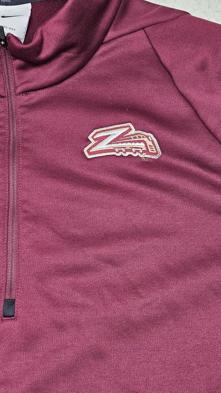 Nike Dri-Fit Quarter-Zip Pullover Red Long Sleeve Mens XXL Whitehall Zephyrs gallery
