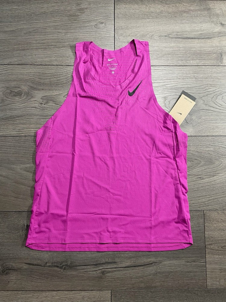 Nike Aeroswift Dri-Fit ADV Running Singlet Hot Fuchsia Men’s Size Large Slim New