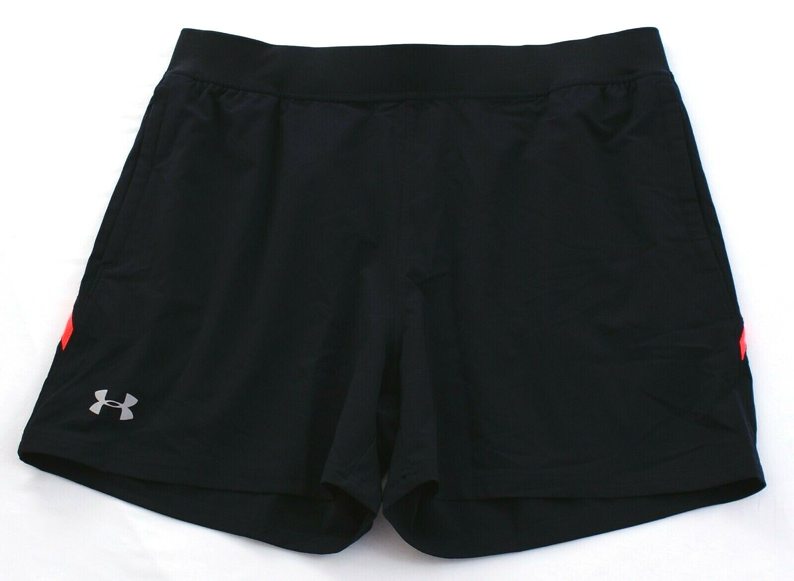 Under Armour UA Speedpocket 5" Black & Pink Running Shorts Men's NWT gallery