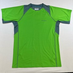 Columbia Omni-Freeze Solar Polar Shirt Mens Med Lime Green Athletic Top Running