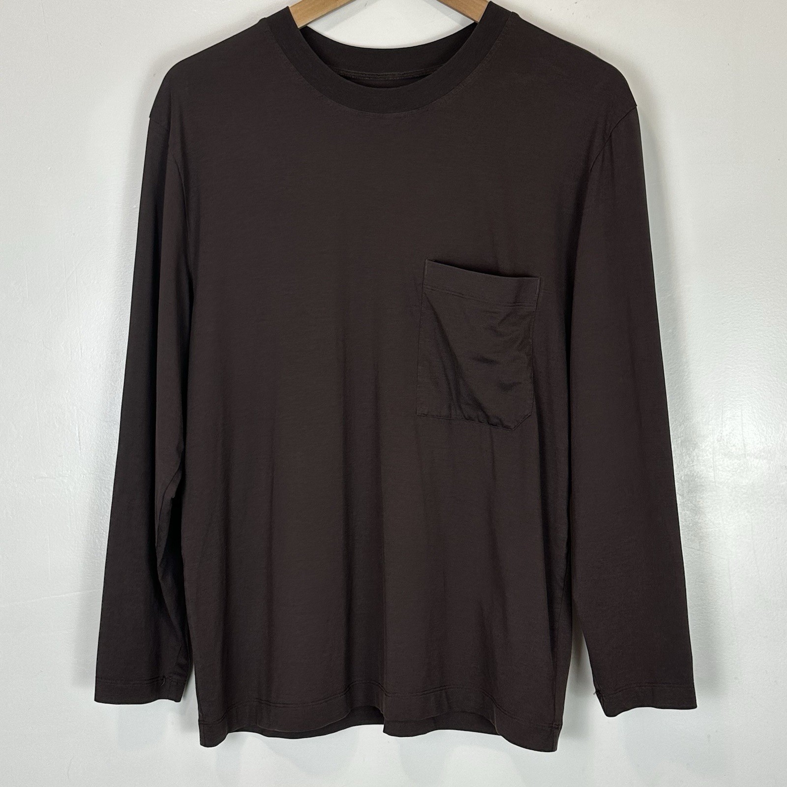 Lululemon Fundamental Oversized Long Sleeve Pocket Shirt Espresso Size S Gym gallery