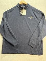 Men’s Nike Golf Dri-Fit Johnnie Walker Quarter 1/4 Zip Pullover Navy Blue XL NWT