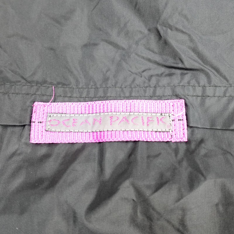 Ocean Pacific Jacket Large Black Anorak Vintage OP gallery