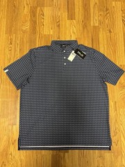 RLX Ralph Lauren Mens Wicking Polo Golf Navy Print Shirt – XXL – New with Tags