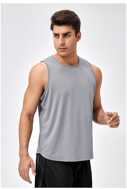 Men Summer Sports Loose Fitness Vest Training Running Quick Dry Sleeveless Tops gallery