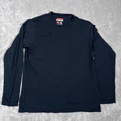 Karbon Shirt Mens Medium Black Merino Wool Long Sleeve Base Layer Outdoor Hike