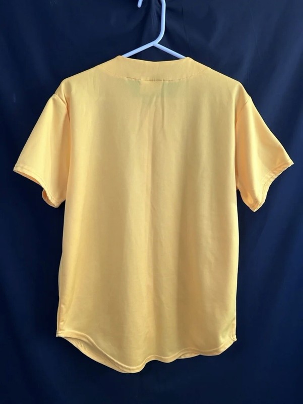 Weiv Los Angeles Jersey Yellow And Black Short Sleeve mens Small. gallery