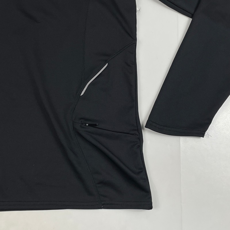 Brooks Shirt Mens Medium Black 1/4 Zip Pullover Running Golf Workout Gym Stretch gallery