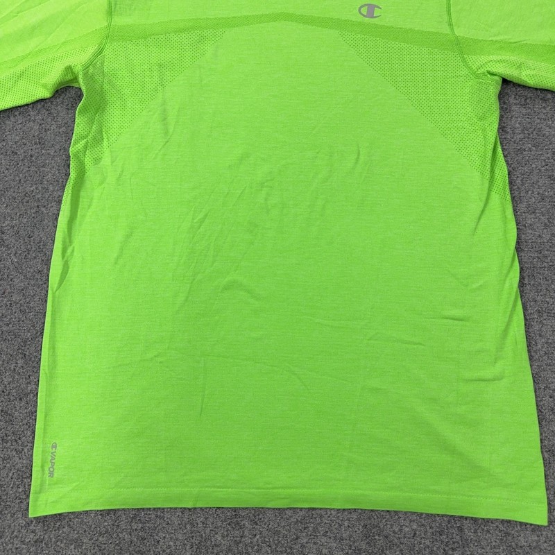 Champion Vapor Shirt Mens XL Green Short Sleeve Athletic Tee Top Gym Running gallery