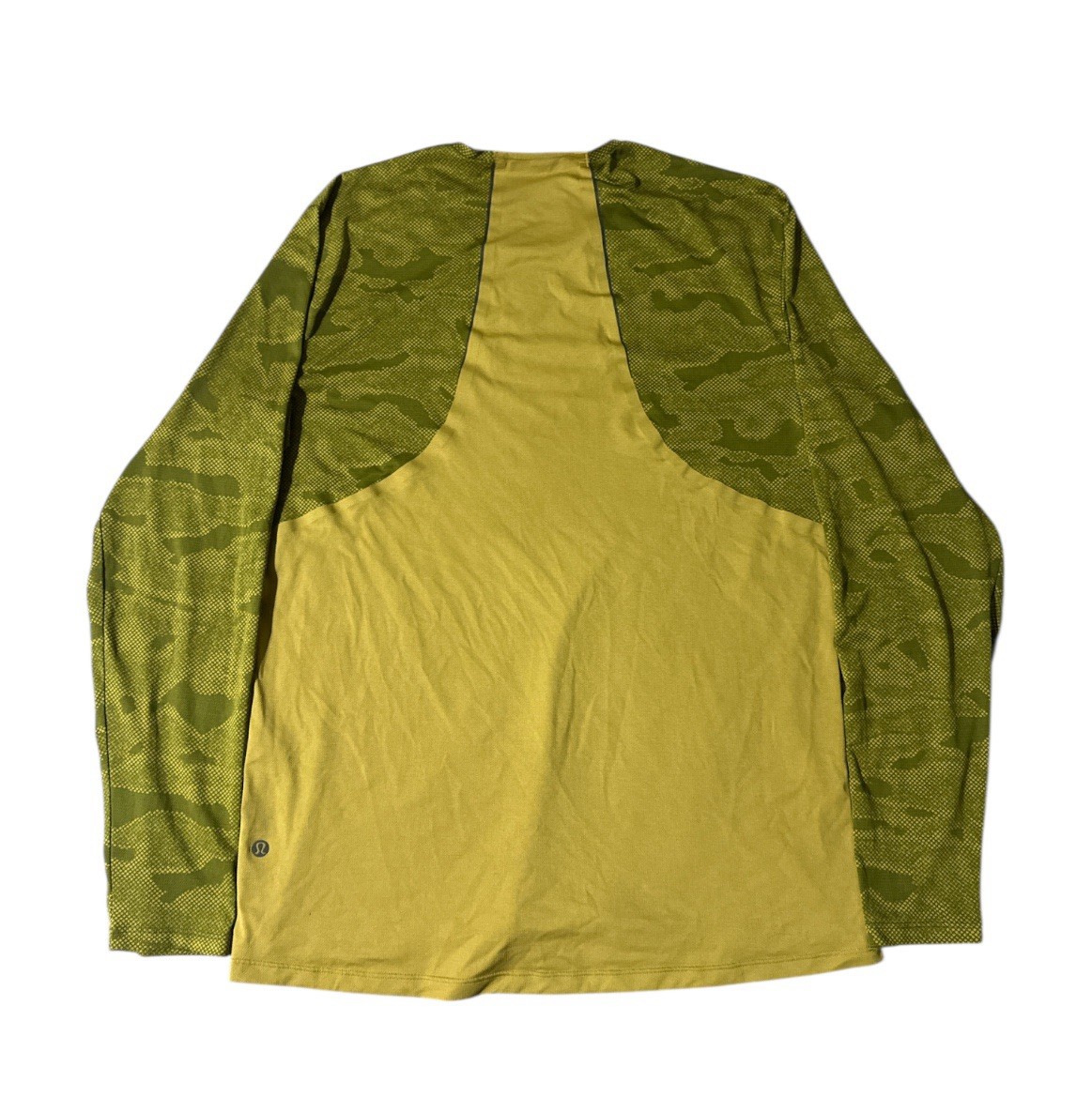 Lululemon Fast Free Long Sleeve Shirt large Chroma Camo Auric Gold Juniper Green gallery