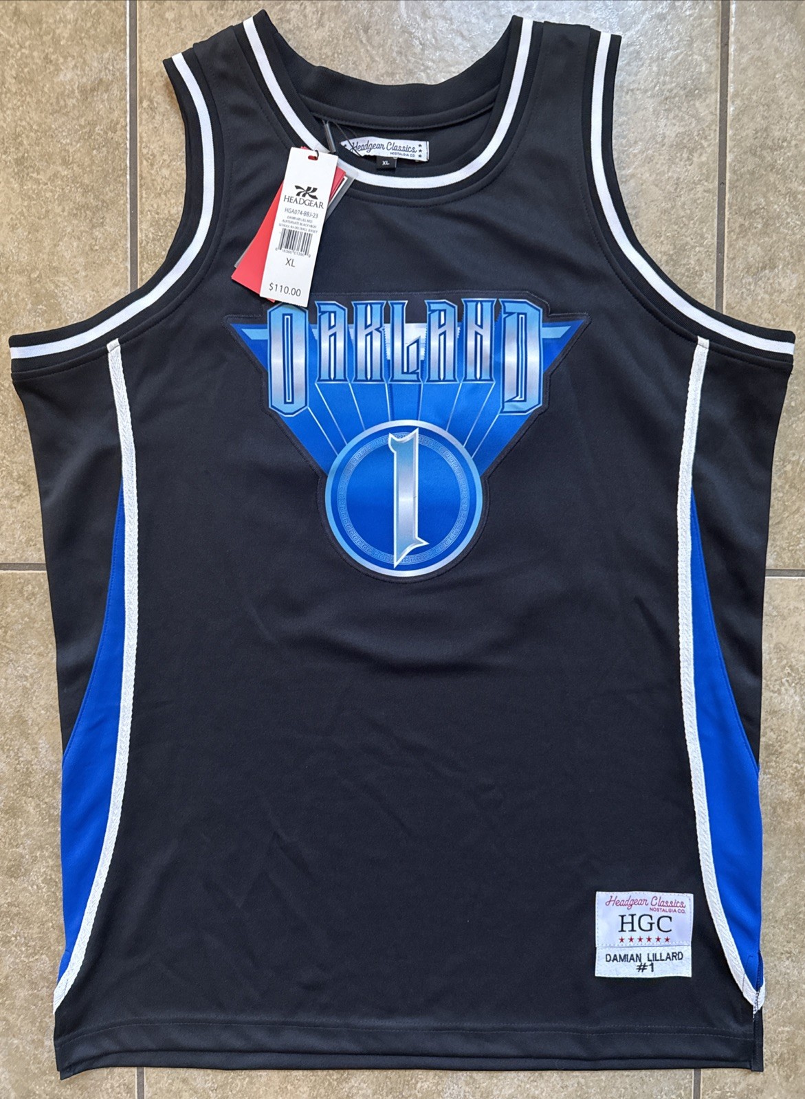 Damian Lillard Basketball Jersey Size XL High School Headgear Classics Oakland gallery