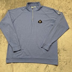 Holderness & Bourne Pullover Men’s XL Blue Tailored Fit Westland 1/4 Zip Medinah