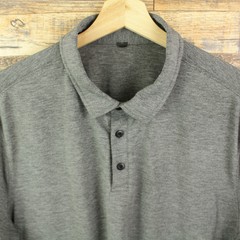Lululemon Evolution Polo Shirt Size XL Mens gray Short Sleeve golf
