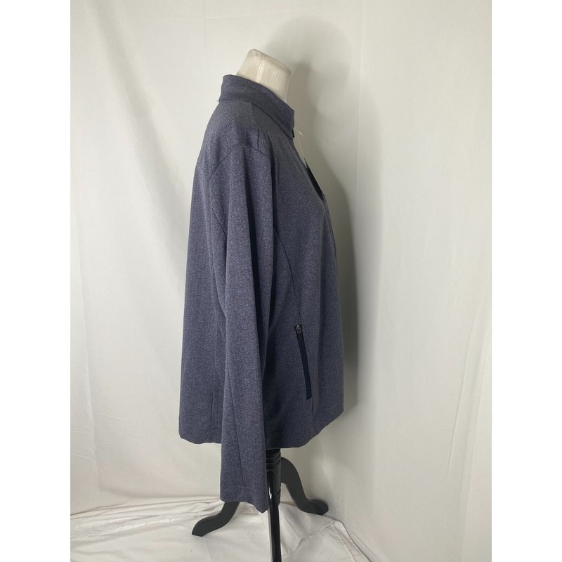 Devon & Jones Shirt Mens 3XL Blue High Neck Heavyweight Long Sleeve gallery