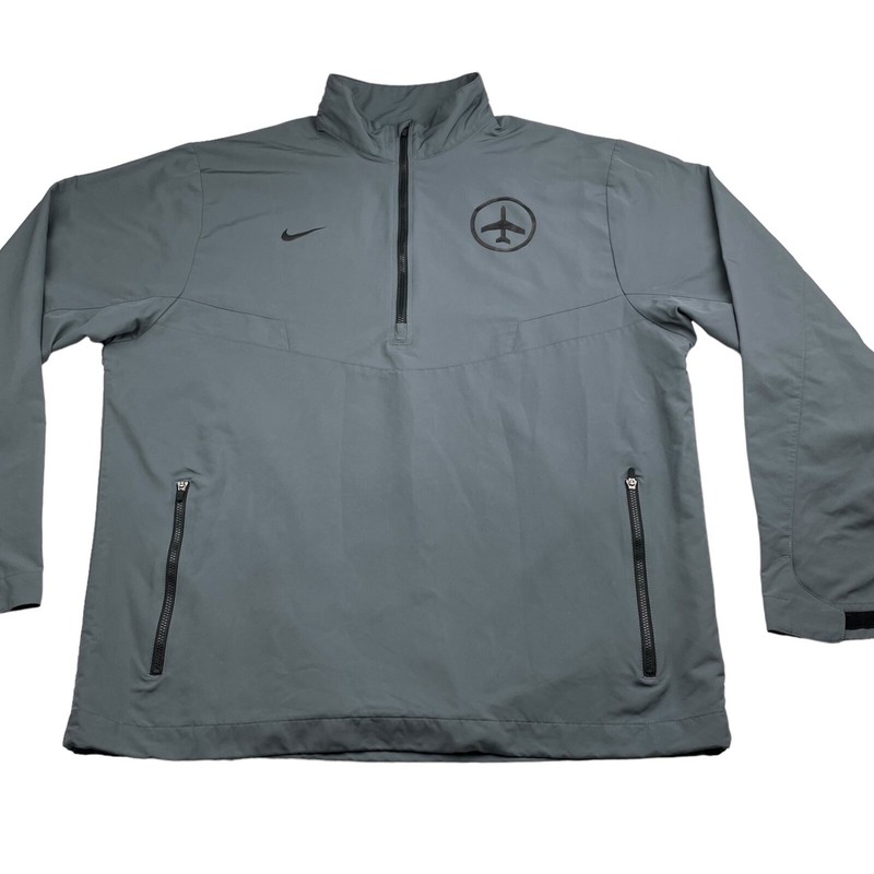 Nike x Silver Lining Air Men’s 1/4 Zip Performance Pullover Gray 578675 • Large gallery