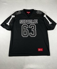 SUPREME BONES FOOTBALL JERSEY BLACK FW25 SIZE L IN HAND READY TO SHIP NOW