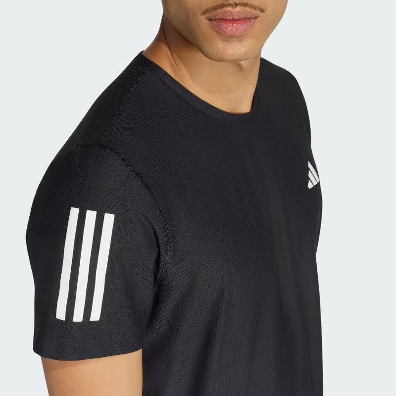 Adidas 2XL Men's Essentials Black & White Own the Run Tee gallery