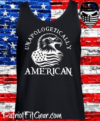 Tank top, Unapologetically American,Faith Family Freedom, In God We Trust,Eagle