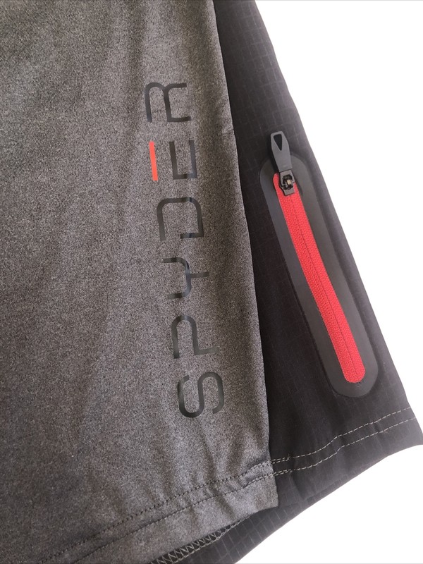 $60 NWT SPYDER Active Men’s Top Shirt Quick Dry Breathable Zip Pocket Shirt Sz S gallery