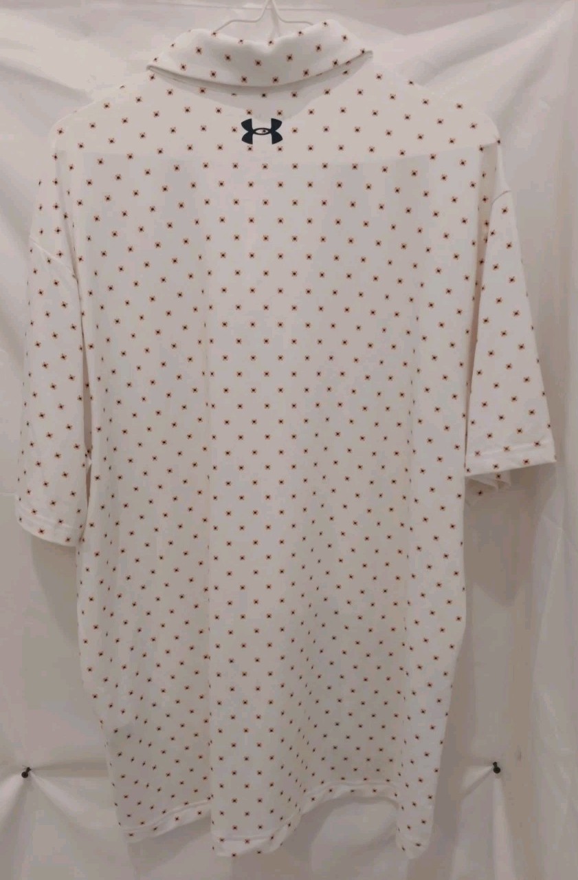 UNDER ARMOUR MEN'S LOOSE SHORT SLEEVE SIZE XLARGE POLYESTER WHT BLK,pink gallery
