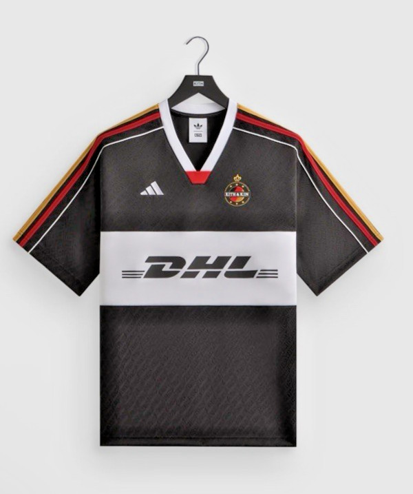 Kith For Adidas Size Large Football DHL Express Jersey Black NWT Soccer gallery