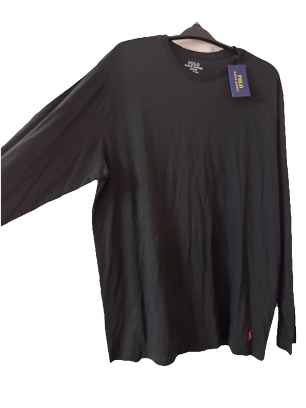 Ralph Lauren Polo Long-Sleeve Men’s Black Crewneck Shirt Black/Red New gallery