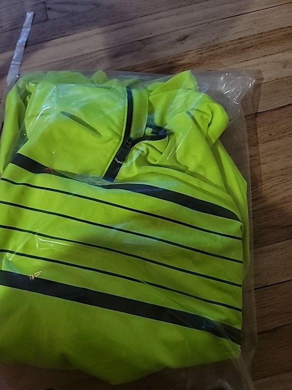 Under Armour Men’s 1/4 Zip Pullover Large Long Sleeve Golf Athletic Safety Green gallery