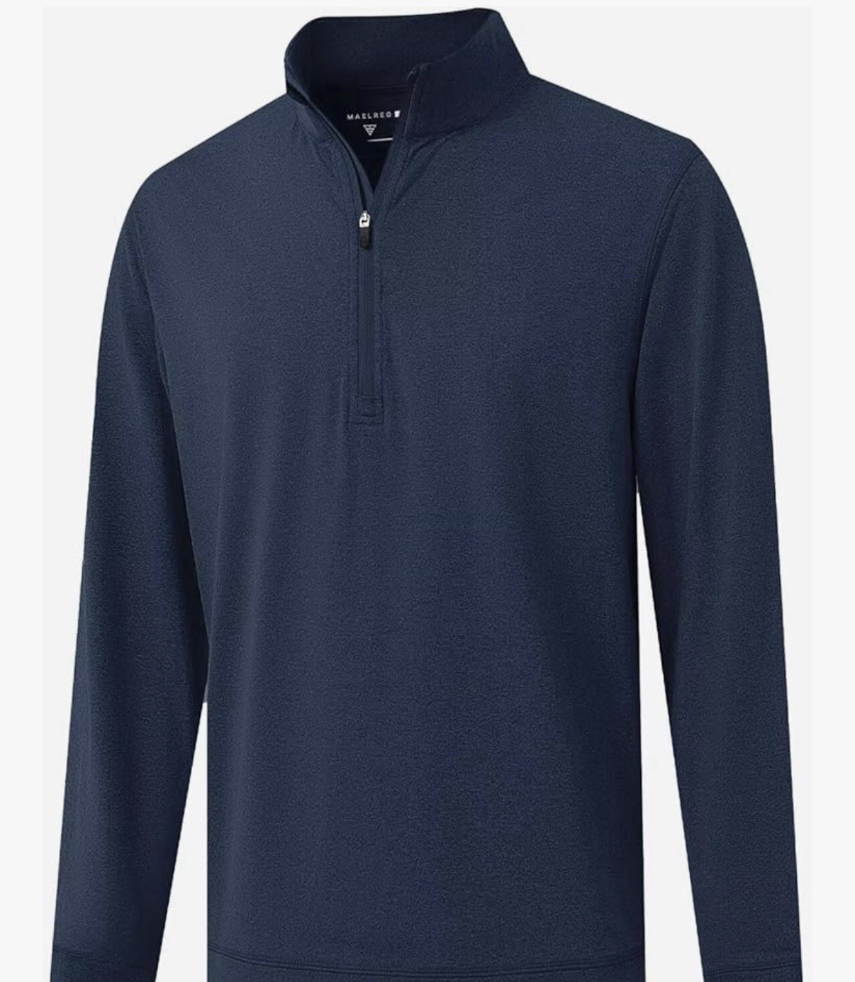 M MAELREG Quarter Zip Pullover Men Moisture Wicking Performance Blue Small gallery