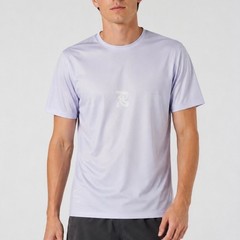 Bandit Running Drift Chaos Triple Front Performance Tee Mens Large Lilac Purple