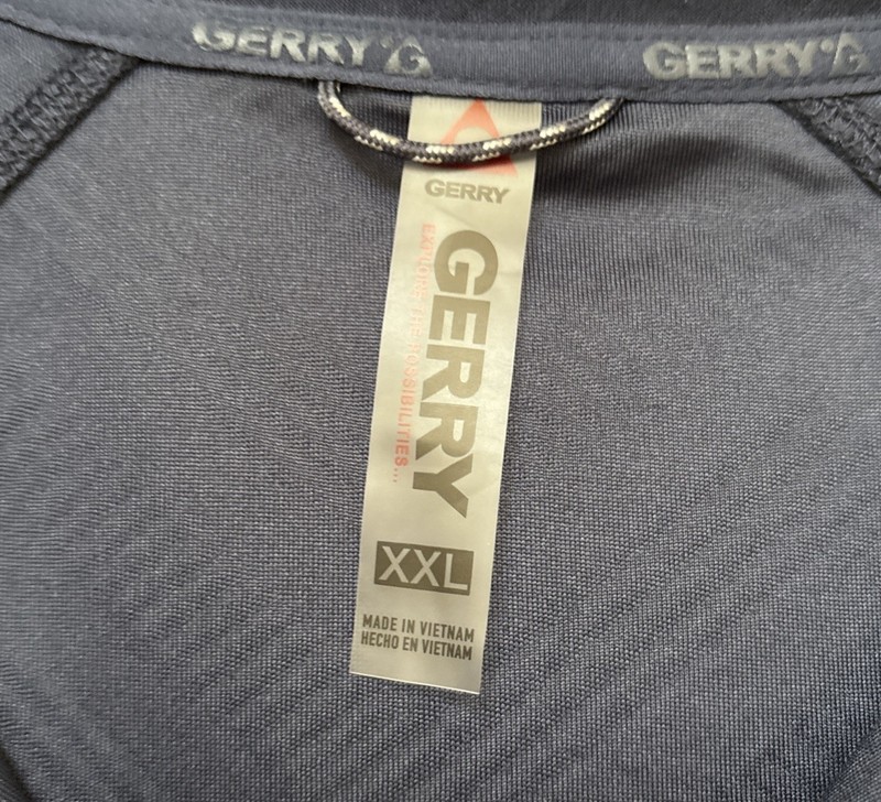 Gerry Men's Active Stretch Long Sleeve Quarter Zip SIZE XXL COLOR Navy gallery