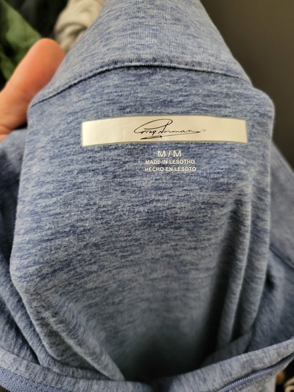 Greg Norman Men’s Active Quarter Zip Top Classic Fit, Navy, M gallery