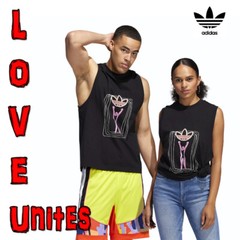 LIMITED ADIDAS ORIGINALS LOVE UNITES TANK TOP GENDER NEUTRAL BLACK PRIDE UNISEX