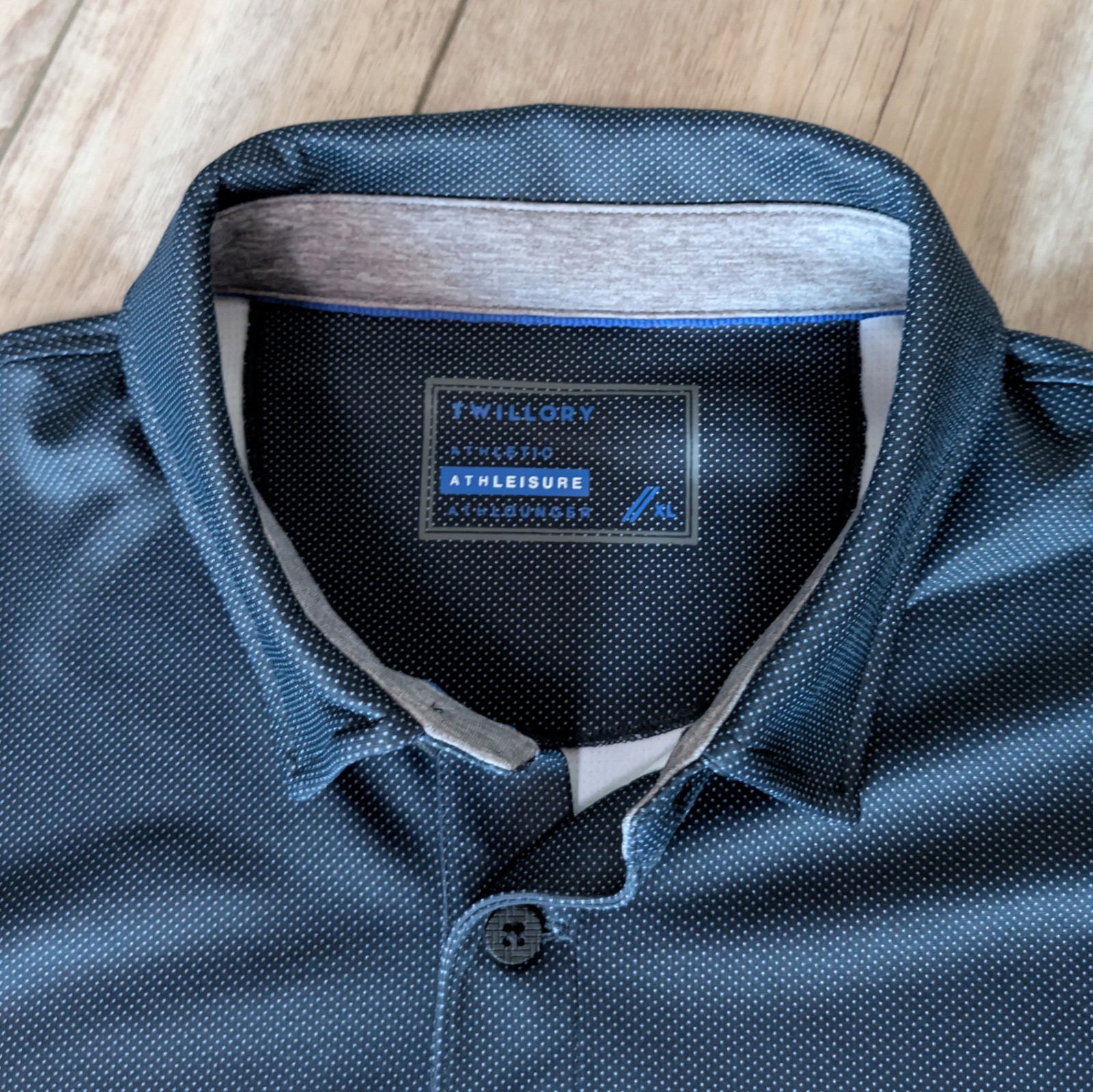 Twillory Golf Performance Polo Shirt Men's XL Short Sleeve Button Down Collar gallery