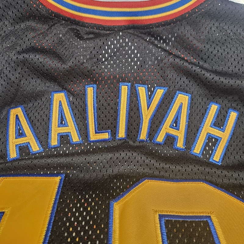 HGC AALIYAH x Bricklayers Basketball Jersey Black Multi-Color Size Large gallery