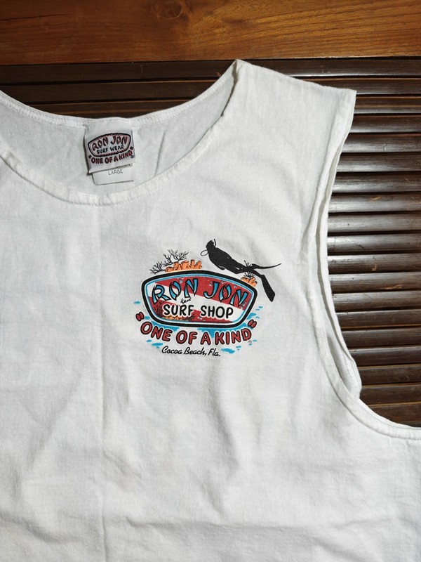 90's Ron John Reef Fish Tank Top Size L Made In USA gallery