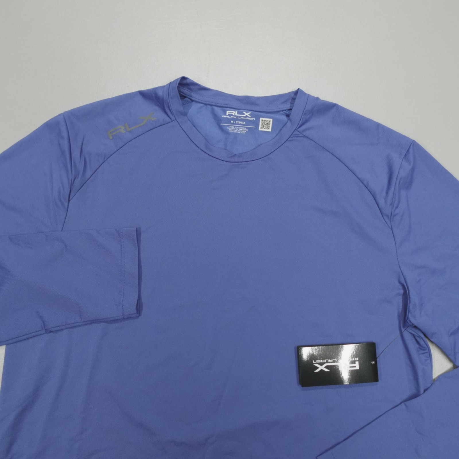 RLX Ralph Lauren L/S Pullover Top Royal Blue Size M Lightweight Nylon $128 gallery