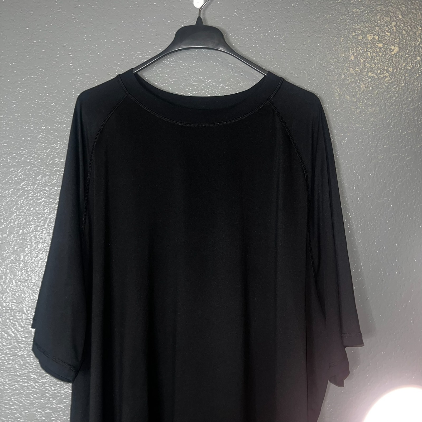 George Black Stretch Dolman Sleeve Tunic Top 3XL Soft Draped Fit gallery