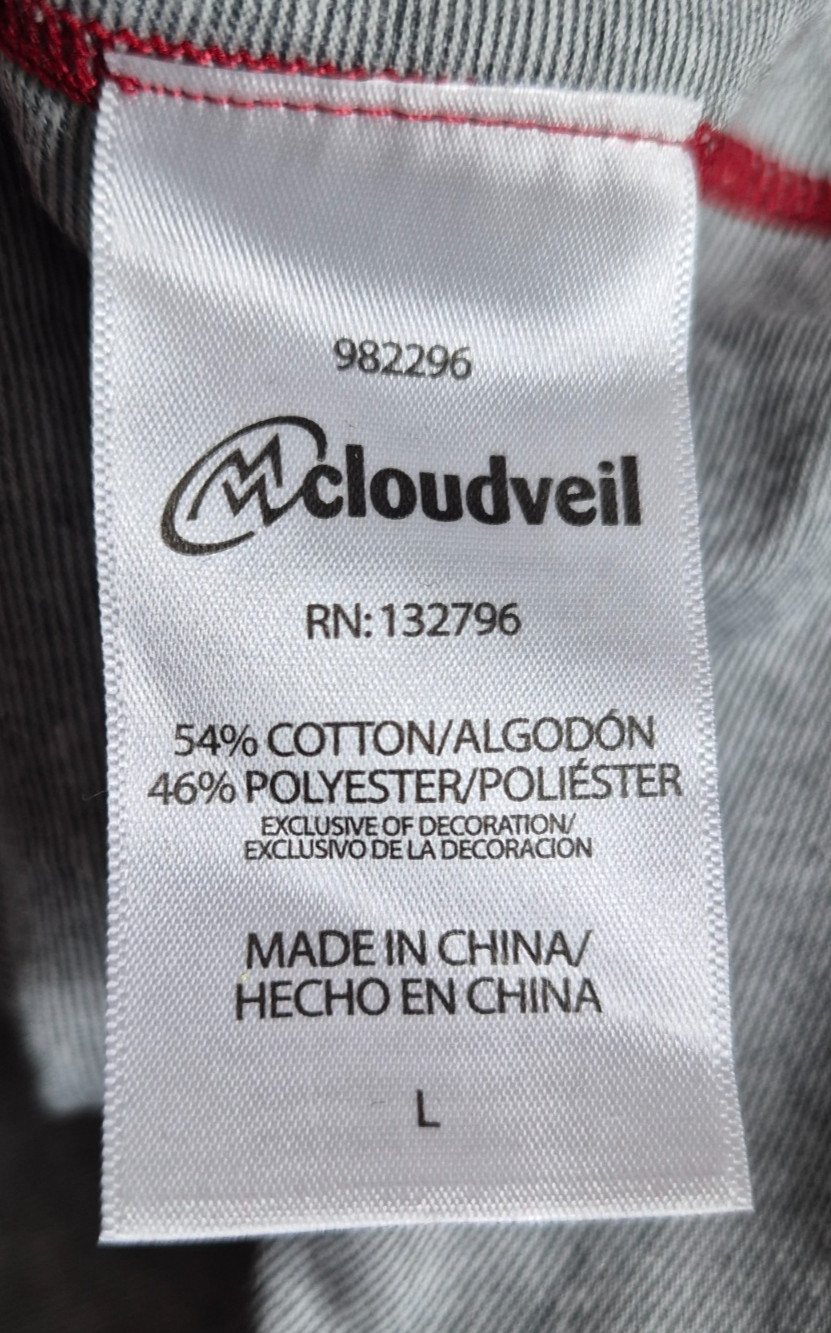 Cloudveil 1/4 Zip Pullover Mens Large Gray Lightweight Cotton Poly Blend gallery