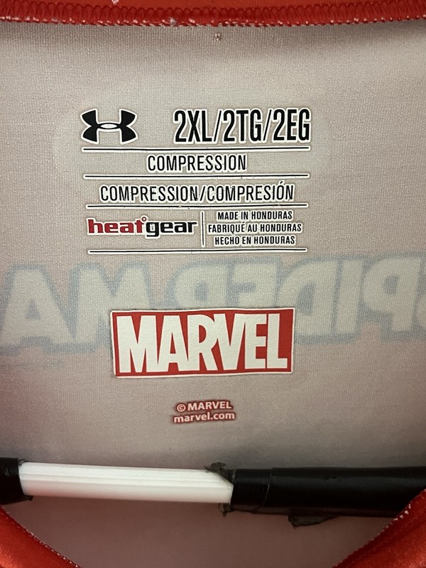 Under Armour Shirt Mens 2XL XXL Red Spiderman Compression Superhero Alter Ego gallery