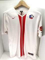 Nike Soccer Jersey Men Size Medium White Red Pullover Short Sleeve Premier Club