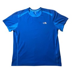 The North Face T-Shirt Mens XL Blue FlashDry Performance Running Short Sleeve