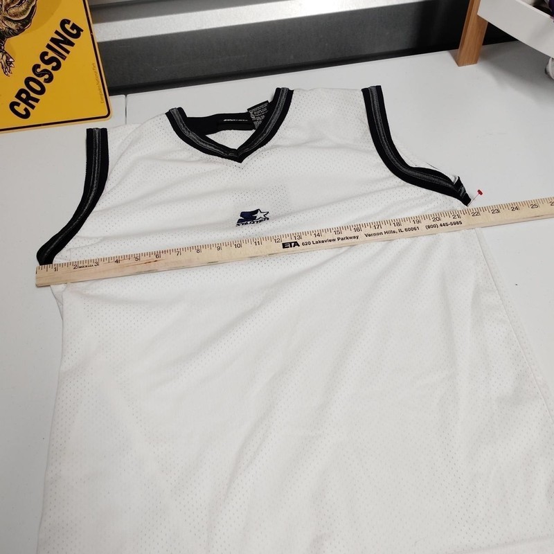 Starter Jersey 5 Medium Polyester Black And White Sports A316ed gallery