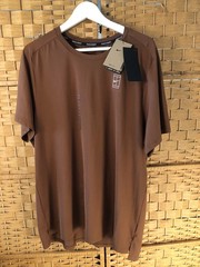 Nike Court Dri-FIT Tennis Shirt Mens XL Brown Slim Fit Performance FZ6910-281