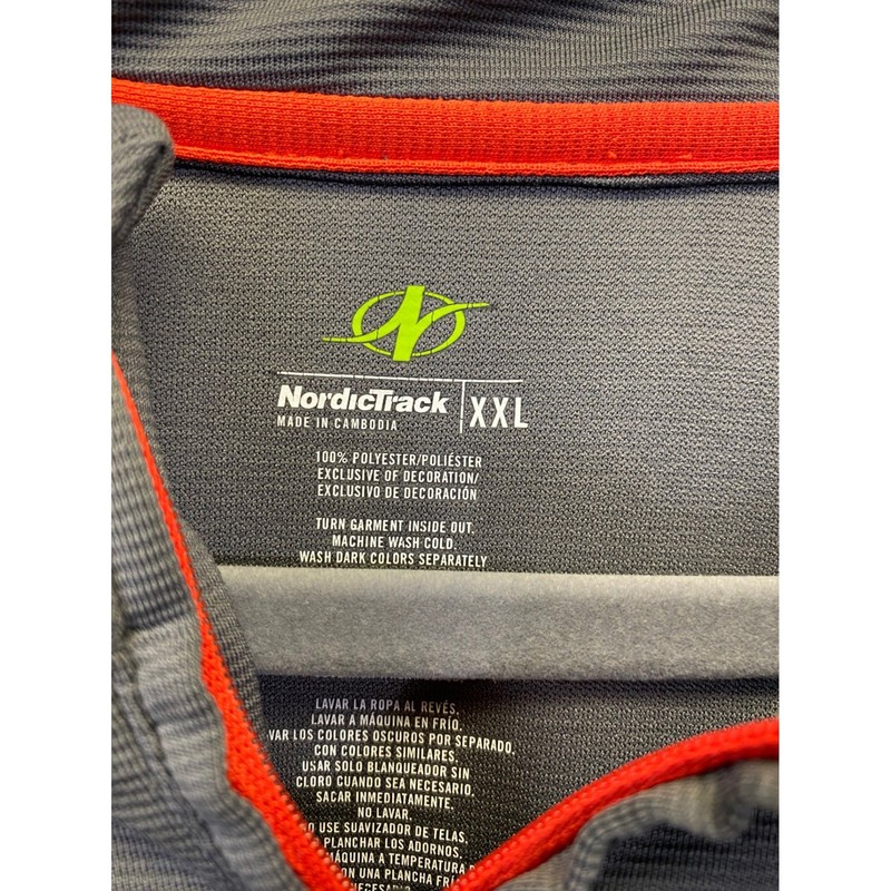 NordicTrack Gray Quarter Zip Pullover Gorpcore Activewear Outdoor Utility XXL gallery