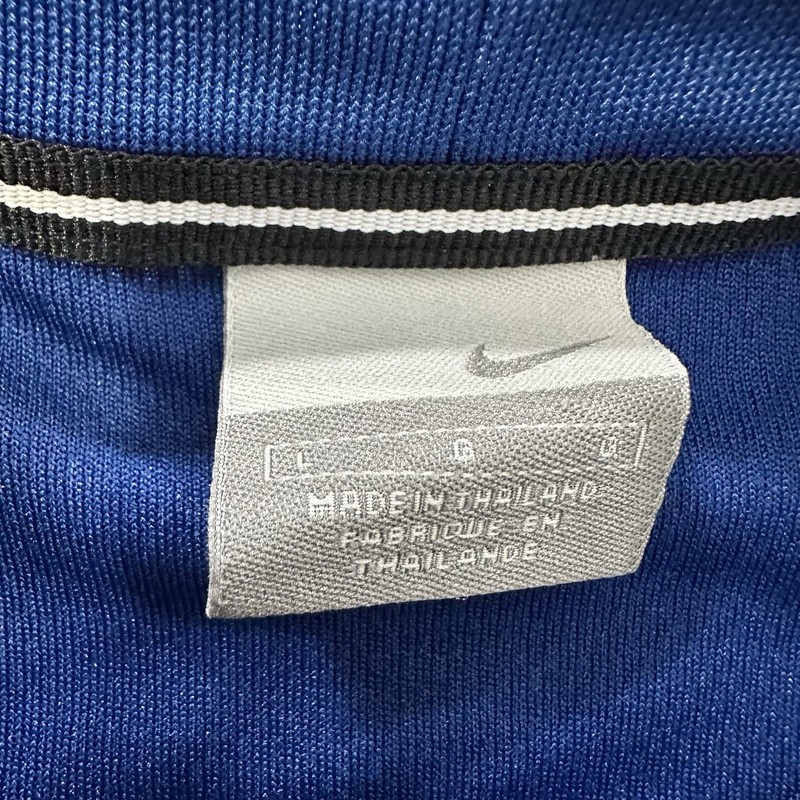 Vintage Nike Shirt Mens L Long Sleeve Mesh Dazzle Crew Neck Blue gallery