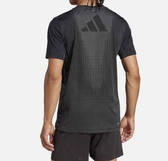 NWT $70 adidas Airchill Climacool+ Training Running T-Shirt Black JI8196 SZ M gallery