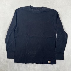 Carhartt Force Shirt Mens 2XL Black Long Sleeve Thermal Waffle Knit Workwear