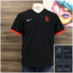 Nike San Francisco Giants MLB Authentic Collection Warm Up Jersey Black Mens L